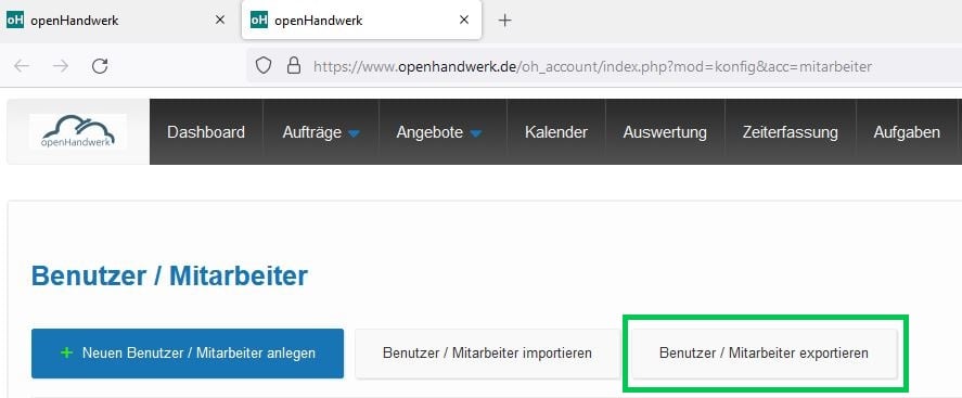 Export_Benutzer-Mitarbeiter_Stammdaten_openHandwerk