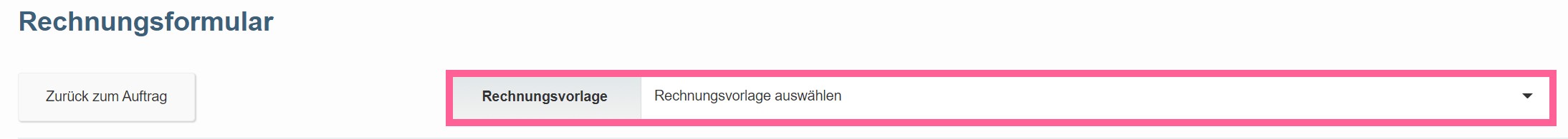 Rechnungsvorlage_wählen
